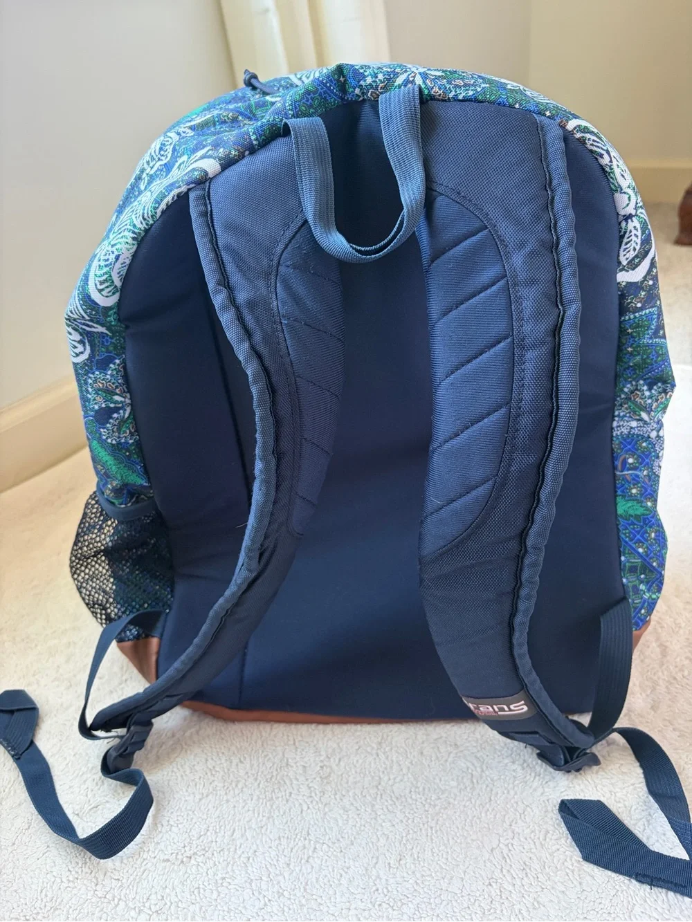 Trans by Jansport Blue & Green Floral Backpack